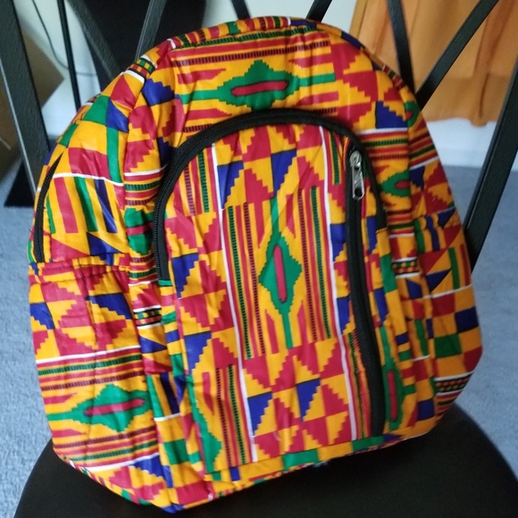 AUTHENTIC KENTE PRINT BACK PACK - Picture 1 of 1